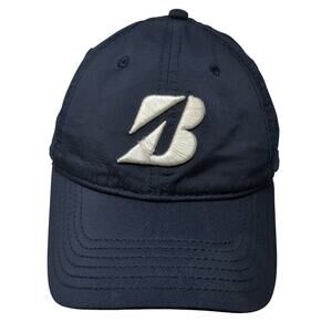 Bridgestone Golf Slideback Hat Blue One Size Embroidered Vent Holes